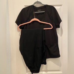 Black Med Couture Scrubs Large.